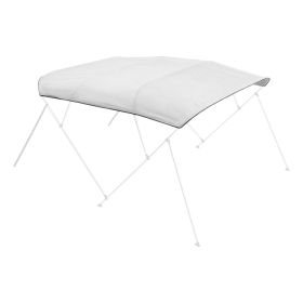 4 Bow Boat Bimini Tops 96"Lx(91"-96")W Awning Top Replacement Light Grey