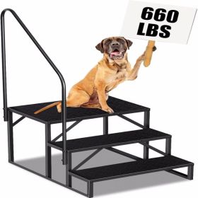 RV Ladder Stool, 3-level Ladder (Option: Black)