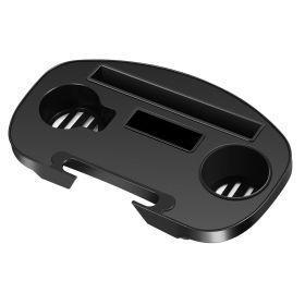 1 Set Cup Holder For  Zero Gravity Chair Clip On Side Tray With Beverage Can Mobile Devices Slots Cup Holder Only No Chair (Option: Black)