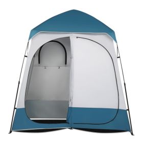 Double Blue White Changing Tent (Option: White)